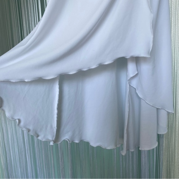 White Sheer Open Back Midi Dress NWT Size Small - Picture 13 of 17